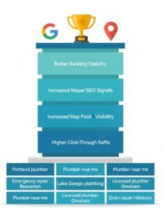 podium showing importance of targeting similar keywords