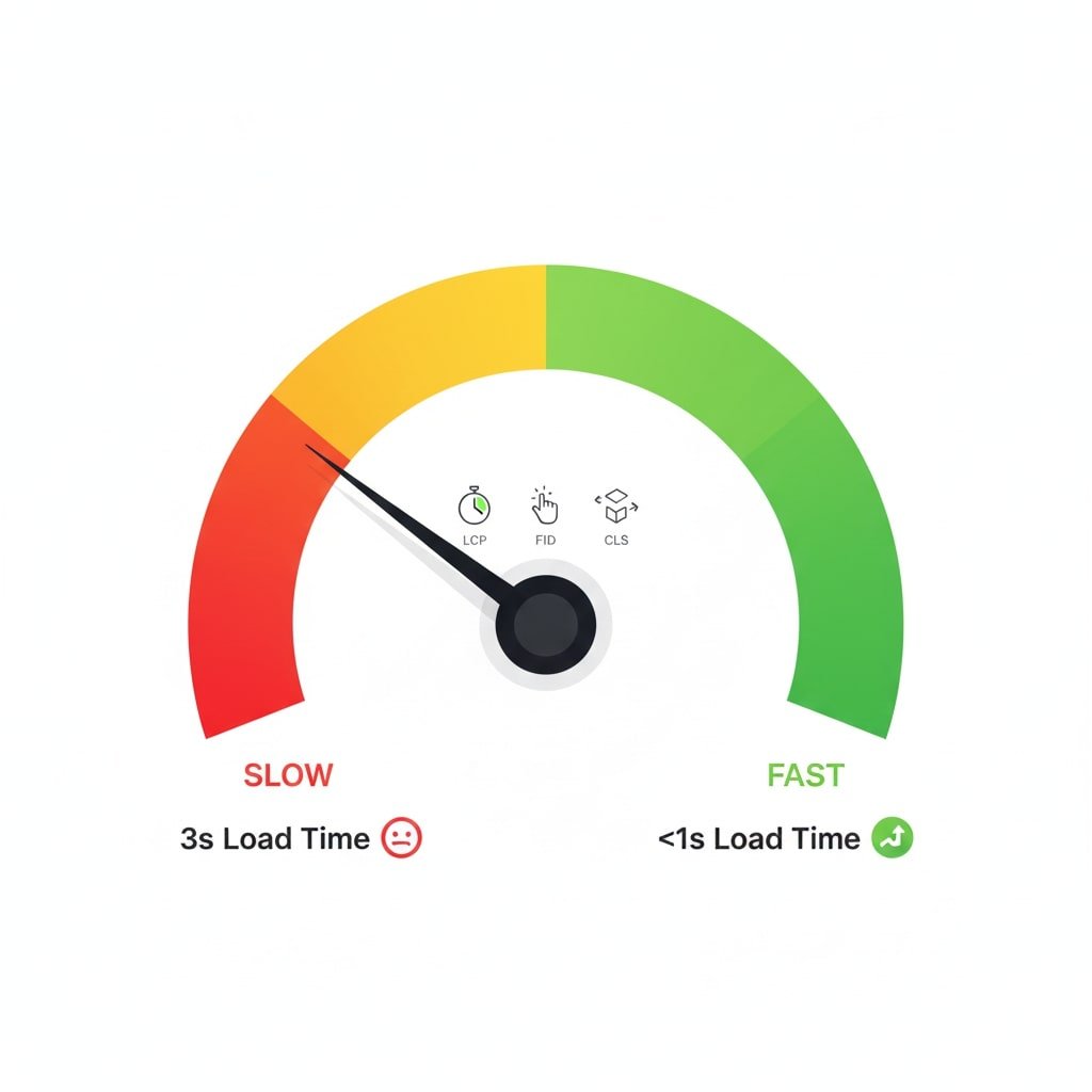 speedometer with red yellow and green sections